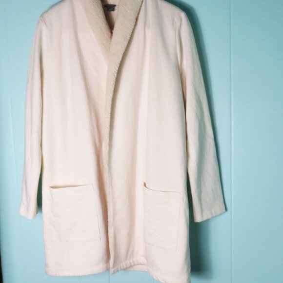 Eddie Bauer Car Coat White Jacket Women's Size L NWT - Picture 9 of 9
